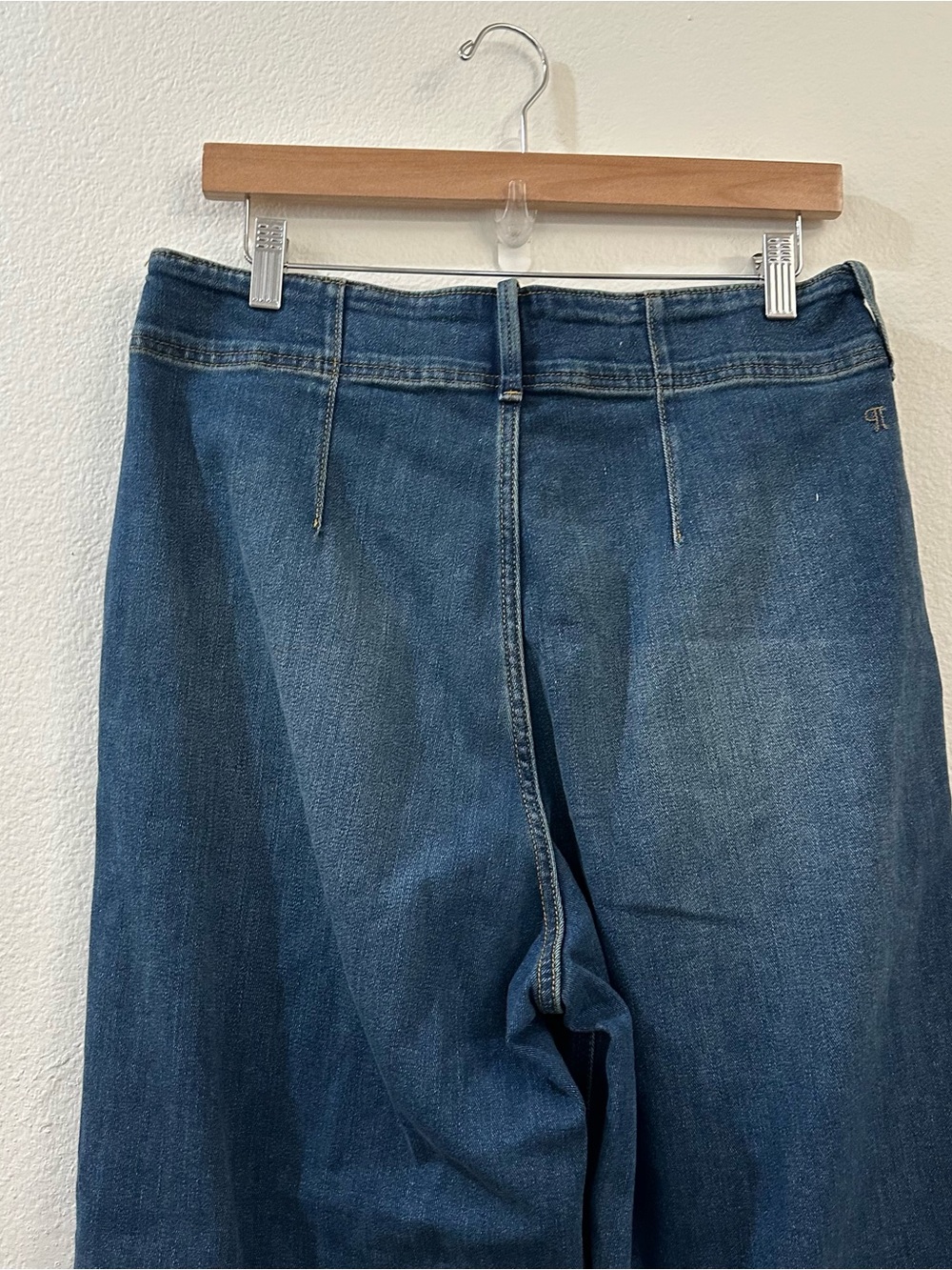 Anthropologie Pilcro Women's Eventide Trouser High-Rise Wide-Leg Jeans Size 31 - Picture 6 of 13